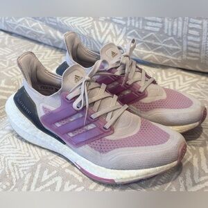Adidas ULTRABOOST 21 Ice Purple White Rose Running Athletic Shoes Women US 8